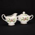 Roselyn Dogwood Creamer and Covered Sugar Bowl