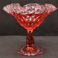Fenton Colonial Pink Thumbprint Compote