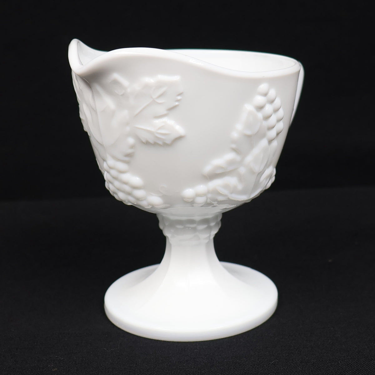 Indiana Glass Milk Glass Harvest Open Sugar and Creamer