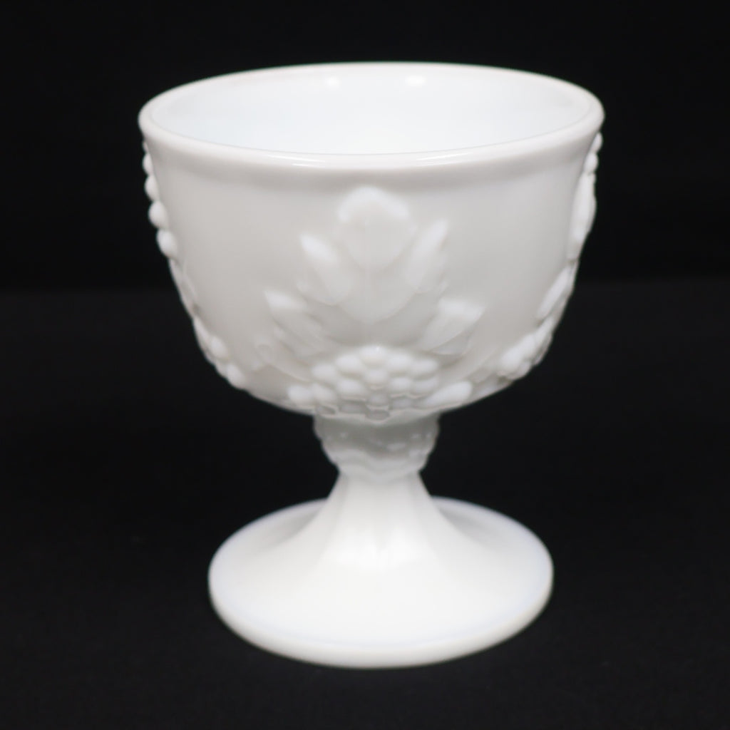 Indiana Glass Milk Glass Harvest Open Sugar and Creamer