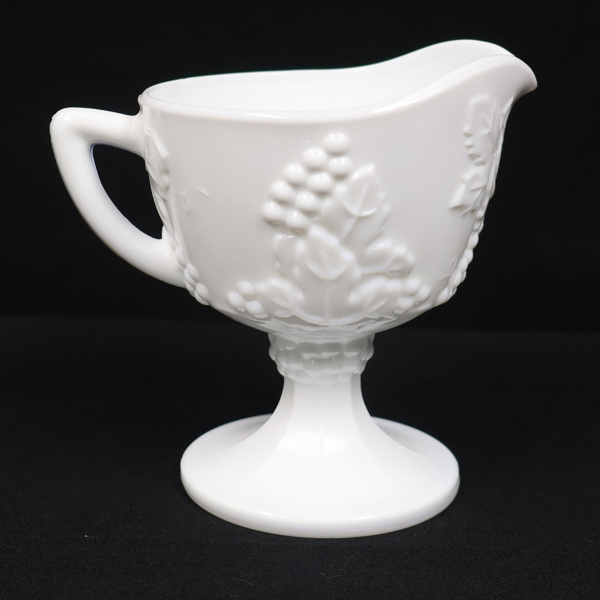 Indiana Glass Milk Glass Harvest Open Sugar and Creamer