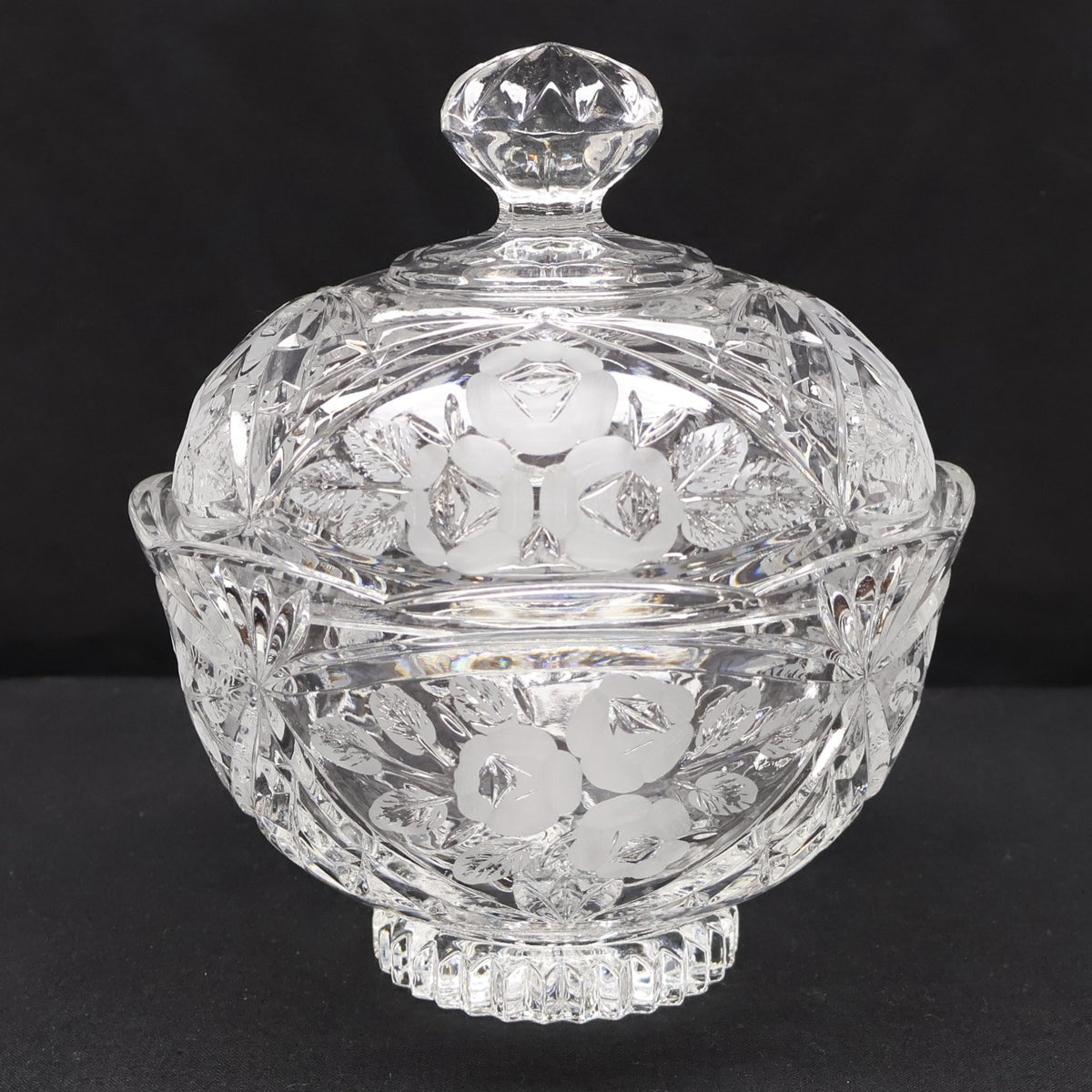 Fifth Avenue Crystal Lidded Candy Dish