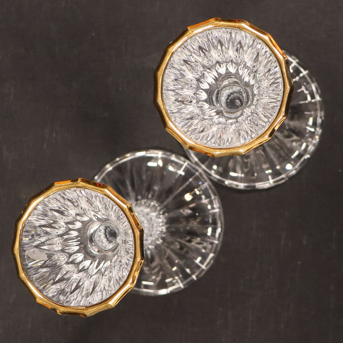 Cristal D'Arques-Durand Bretagne (Gold Pattern) Candlestick Holder