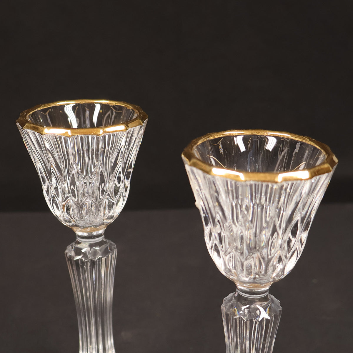 Cristal D'Arques-Durand Bretagne (Gold Pattern) Candlestick Holder