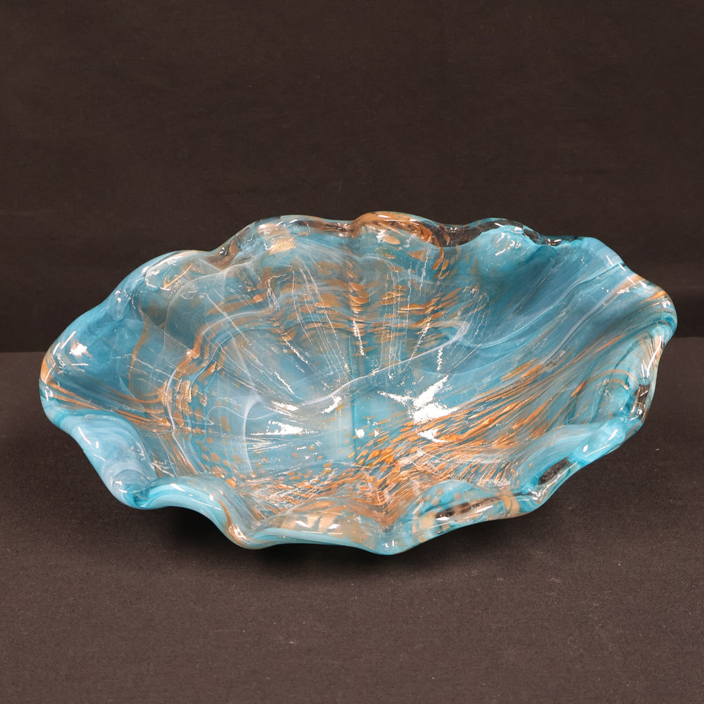Murano-like Shell Aventurine Bowl