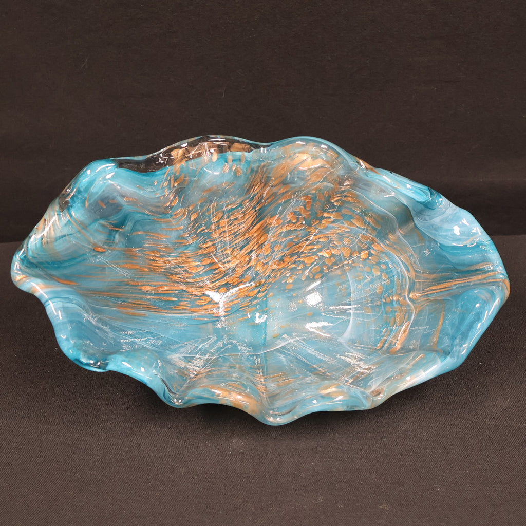 Murano-like Shell Aventurine Bowl