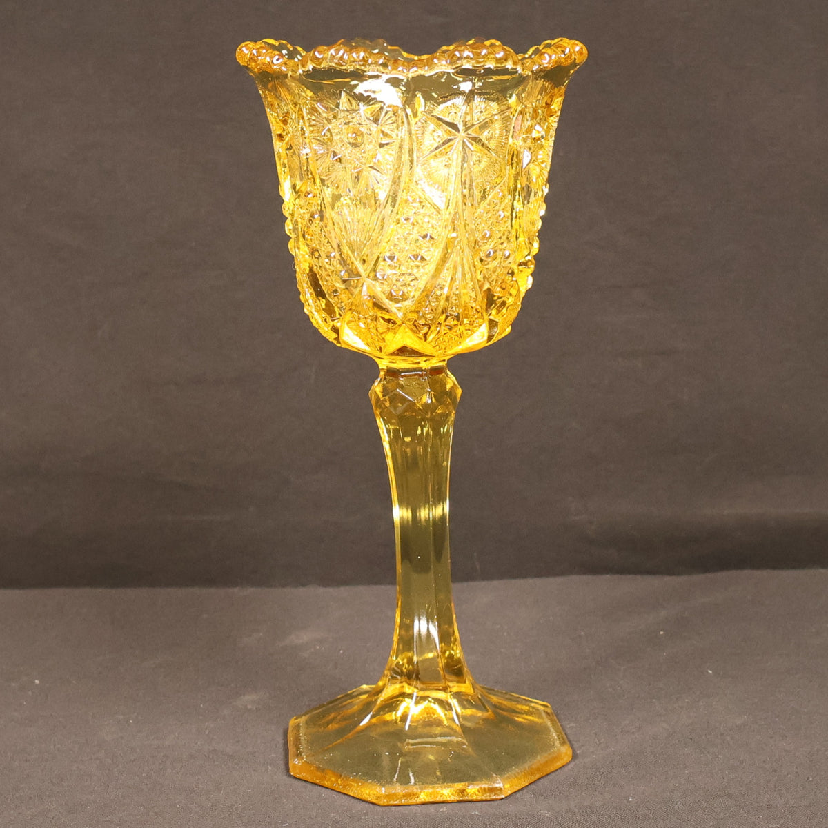 Kemple Glass Yutec Amber Chalice