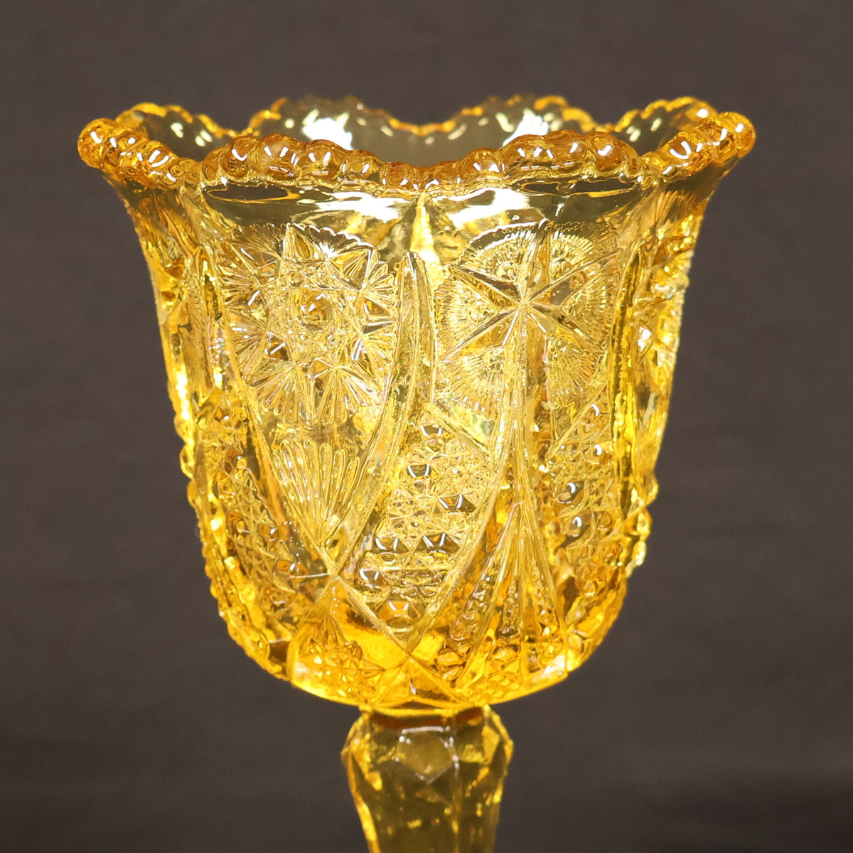 Kemple Glass Yutec Amber Chalice