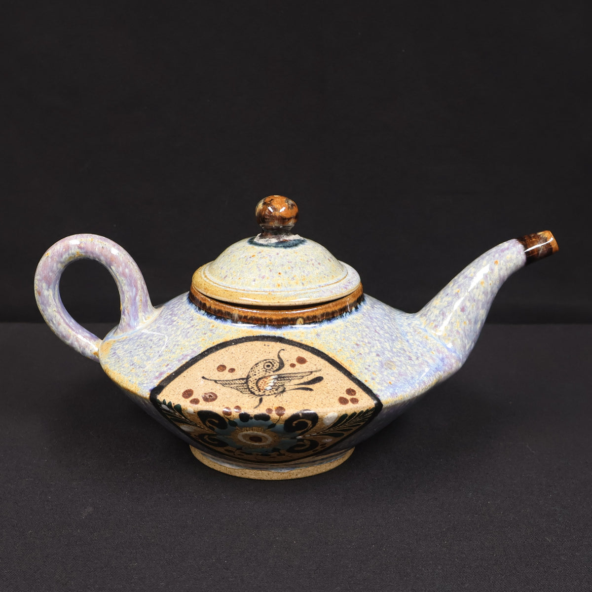 Tonala Netzi Sandstone Ceramic Teapot