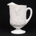 Indiana Glass Milk Glass Harvest Pitcher