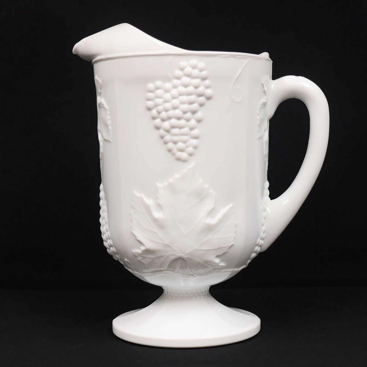 Indiana Glass Milk Glass Harvest Pitcher