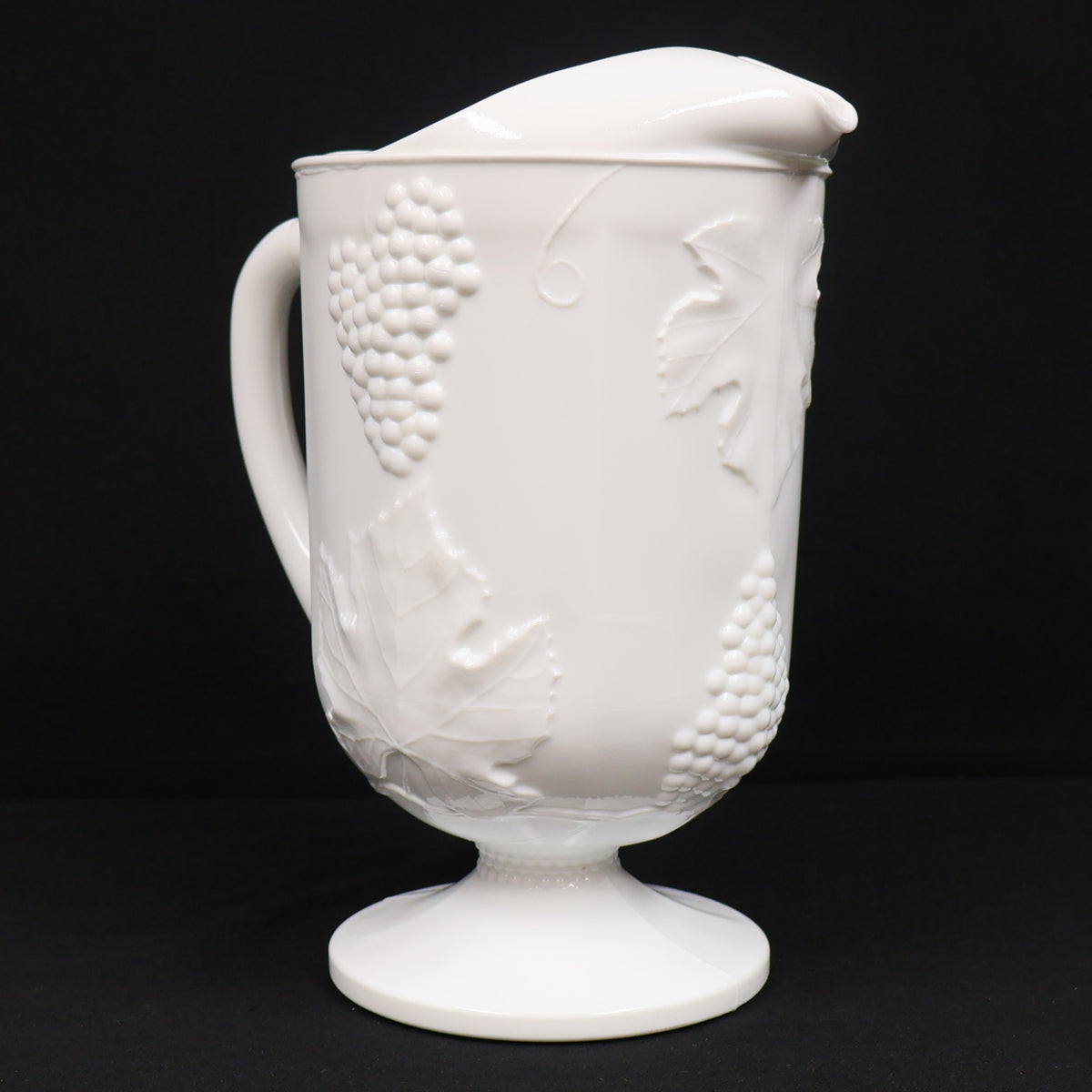 Indiana Glass Milk Glass Harvest Pitcher