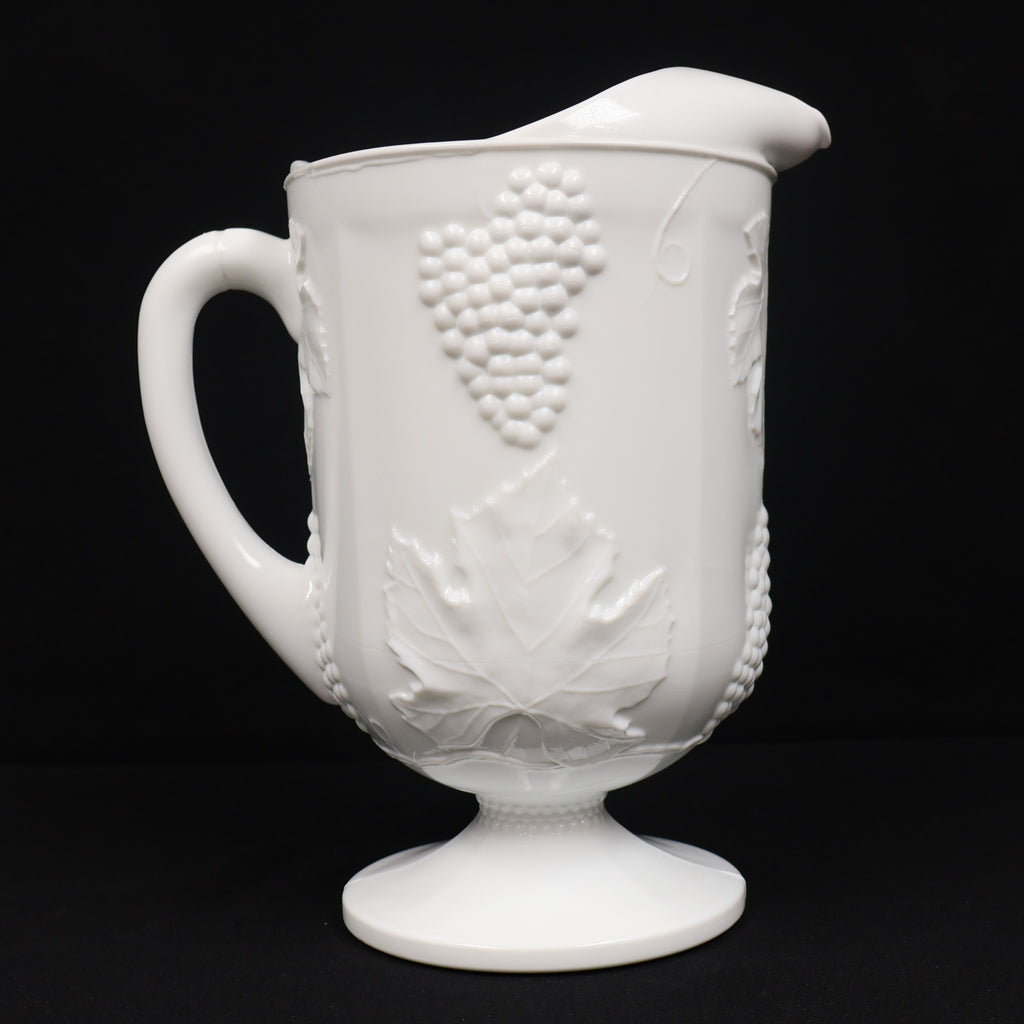 Indiana Glass Milk Glass Harvest Pitcher