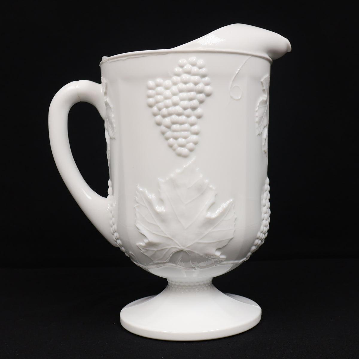 Indiana Glass Milk Glass Harvest Pitcher