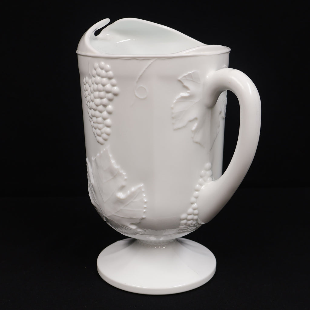 Indiana Glass Milk Glass Harvest Pitcher