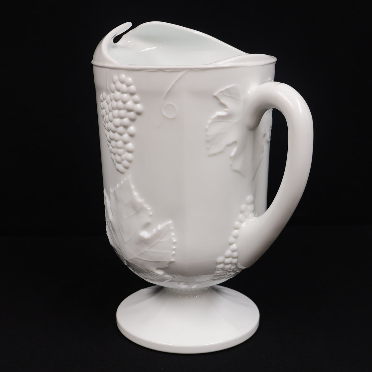 Indiana Glass Milk Glass Harvest Pitcher