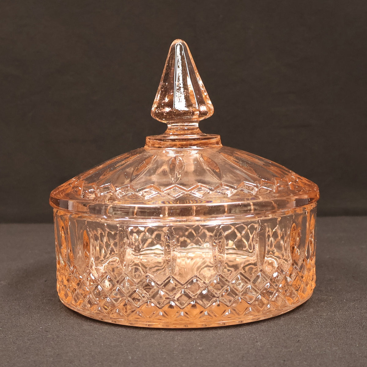Indiana Glass Princess Covered Candy Dish