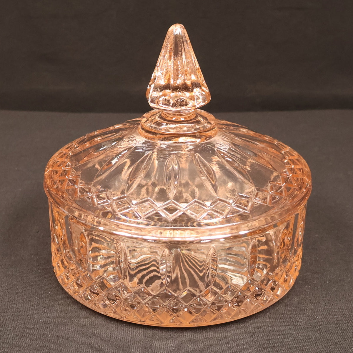 Indiana Glass Princess Covered Candy Dish