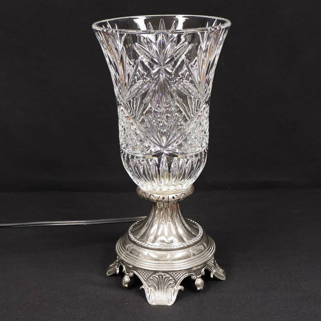 Godinger Shannon Crystal Electric Hurricane Lamp