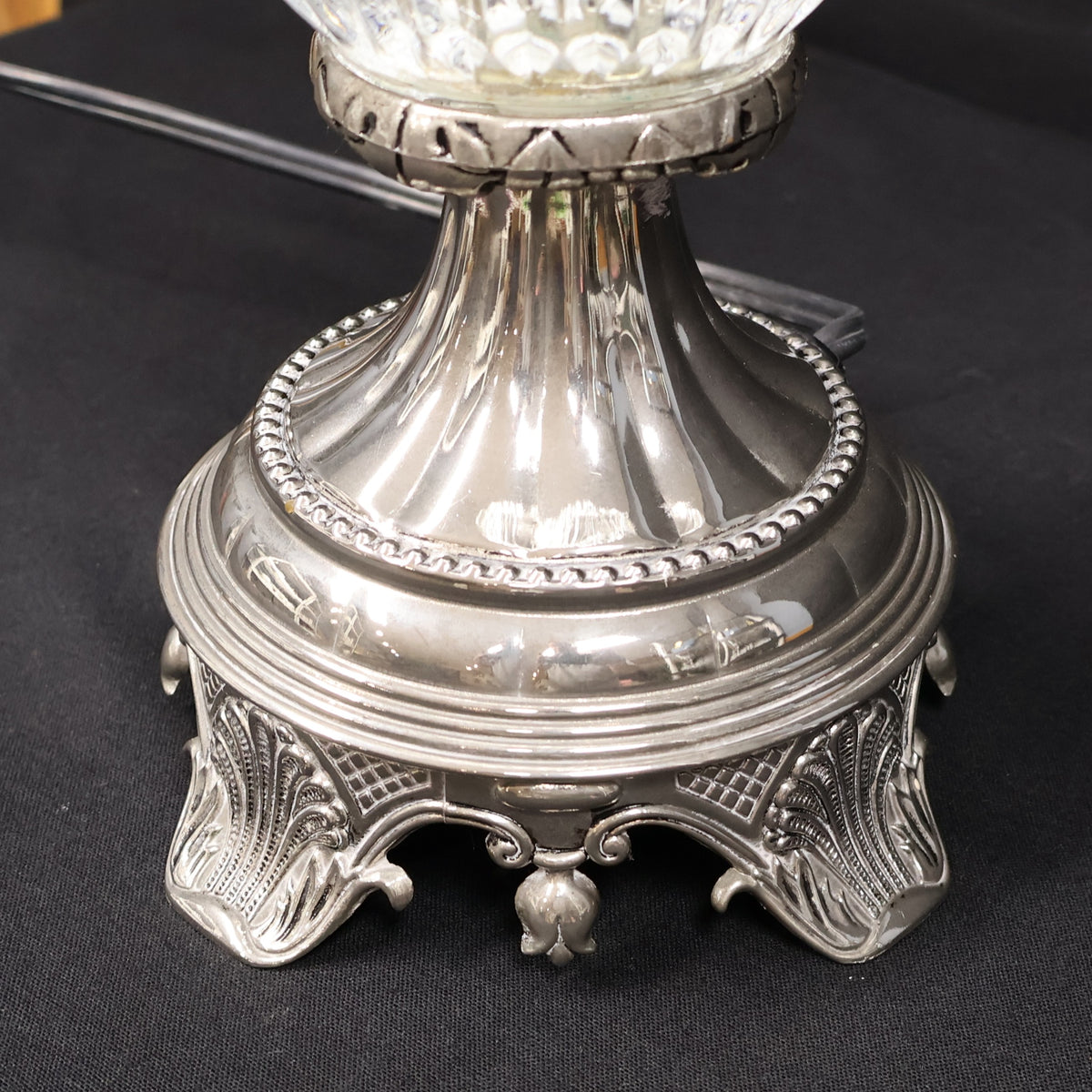 Godinger Shannon Crystal Electric Hurricane Lamp