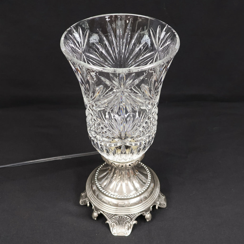 Godinger Shannon Crystal Electric Hurricane Lamp