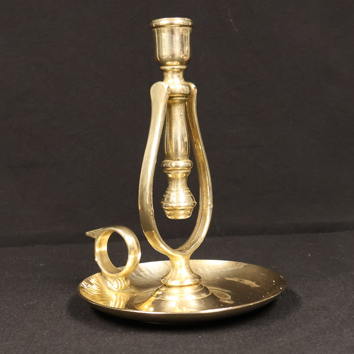 Brass Gimbaled Chamberstick