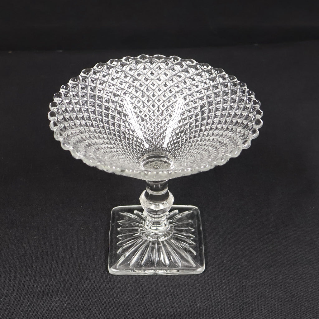 Anchor Hocking Miss America Clear Round Compote