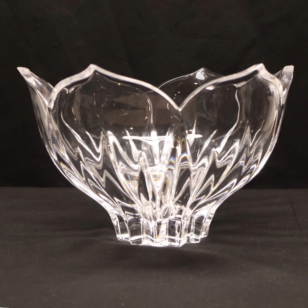 Gorham Cut Crystal Lotus Bowl