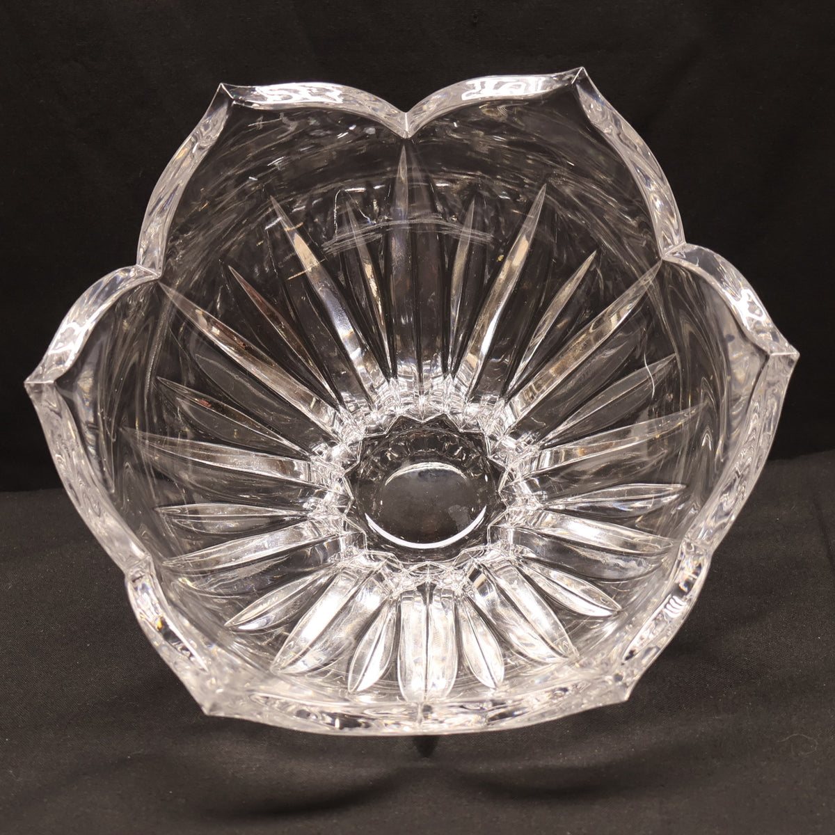 Gorham Cut Crystal Lotus Bowl