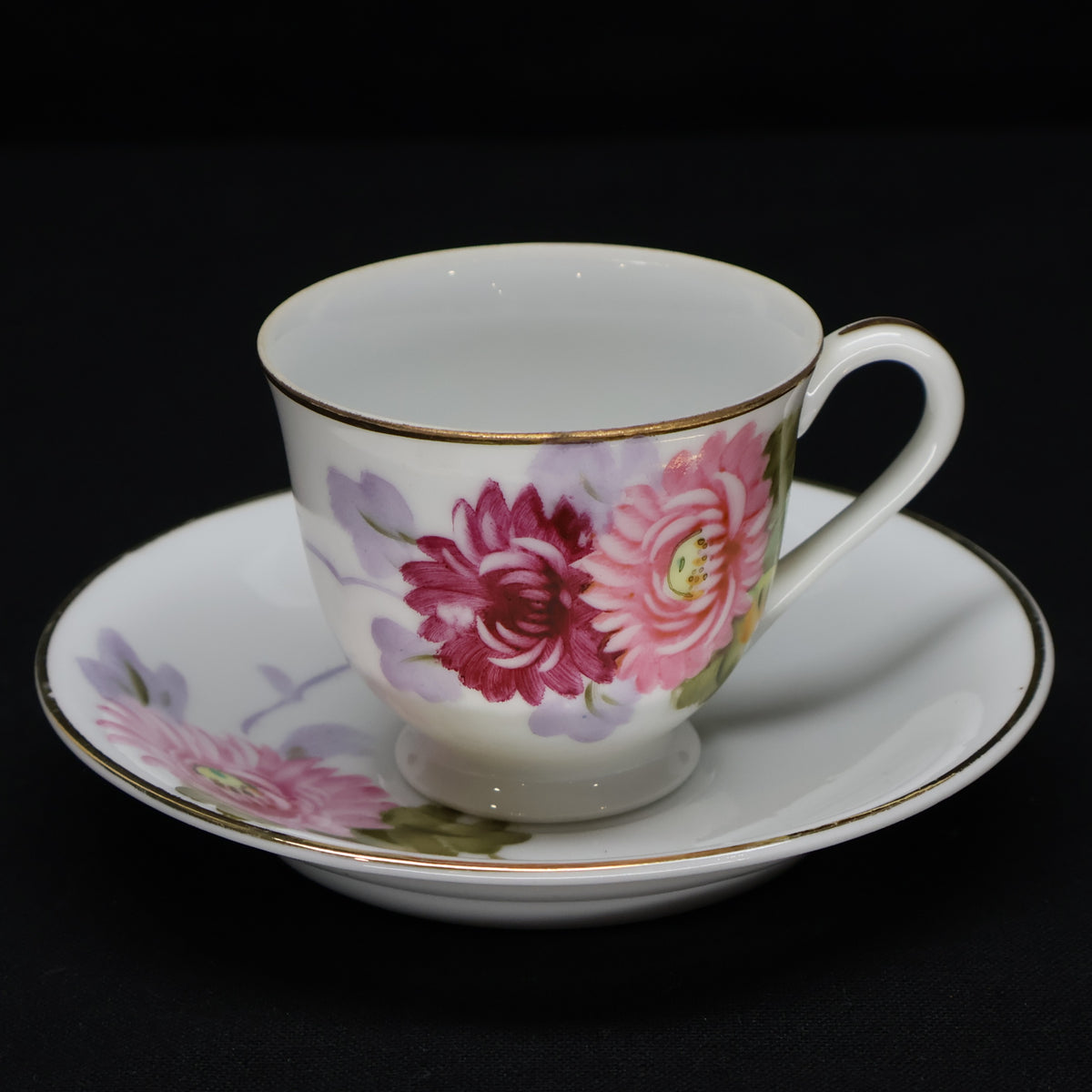 Merit Floral Tea Cup and Saucer made in Occupied Japan