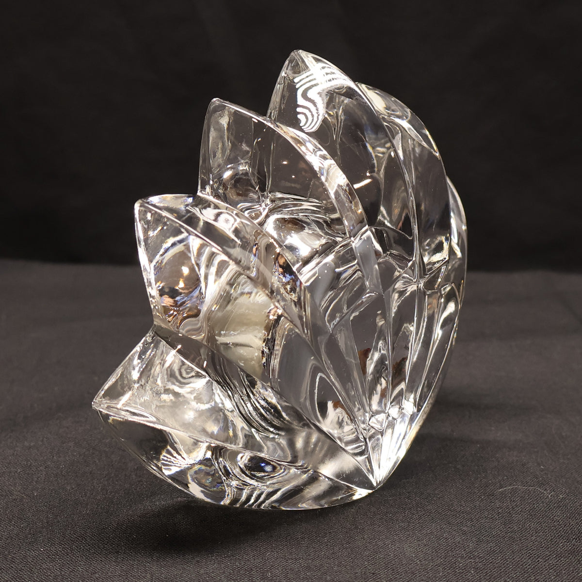 Mikasa Fleurisse Crystal Desk Clock