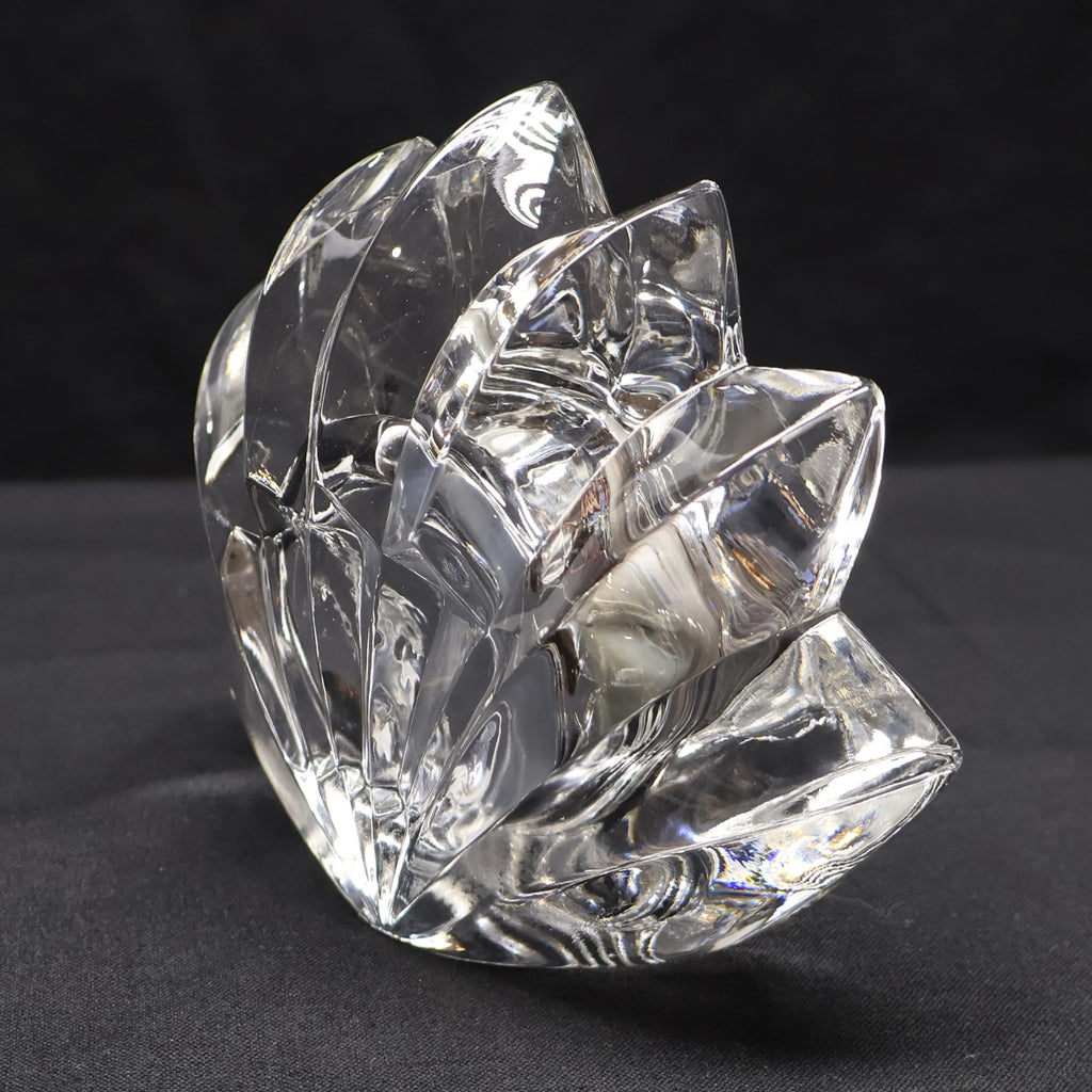 Mikasa Fleurisse Crystal Desk Clock