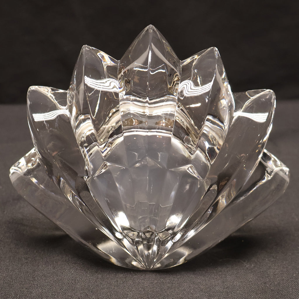 Mikasa Fleurisse Crystal Desk Clock