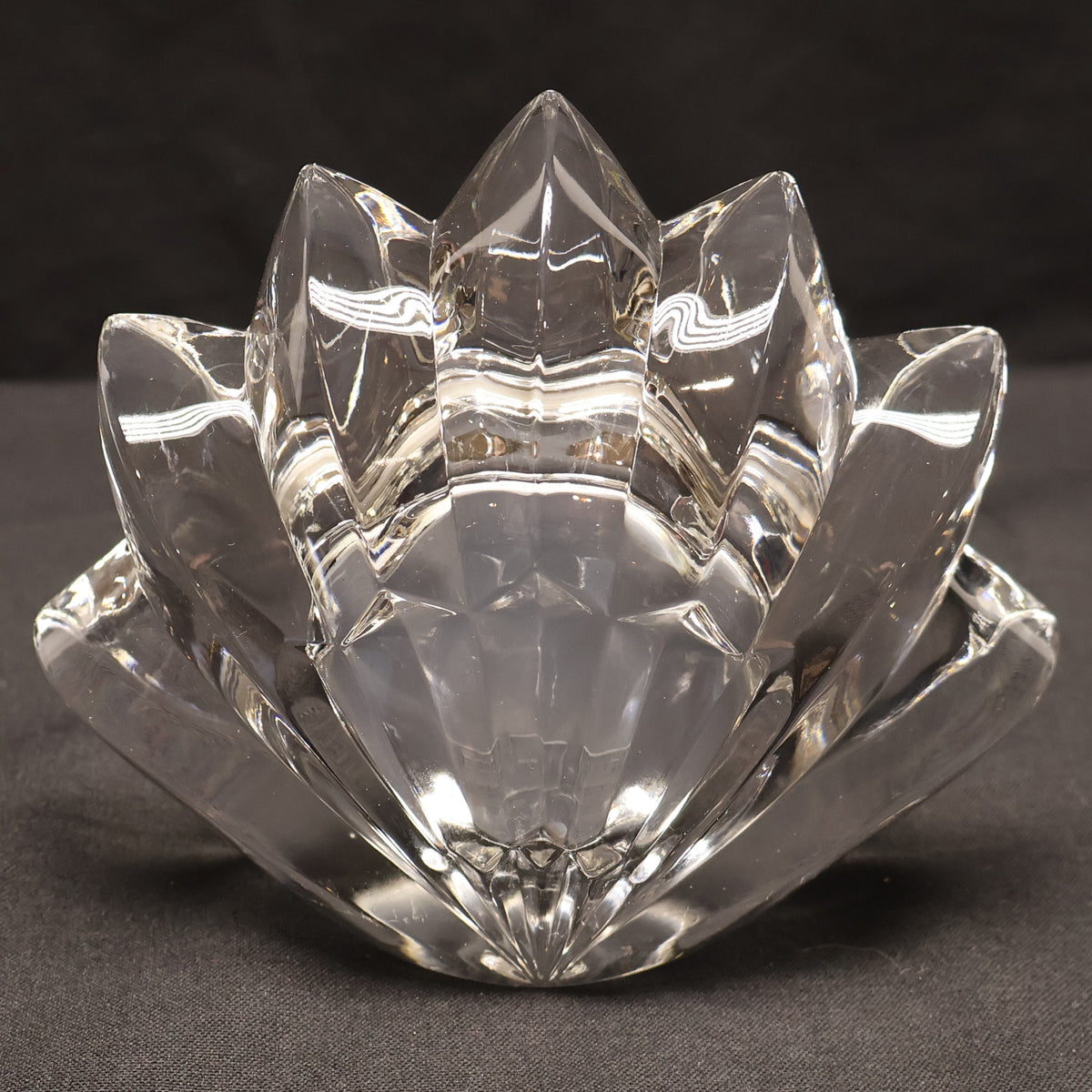 Mikasa Fleurisse Crystal Desk Clock