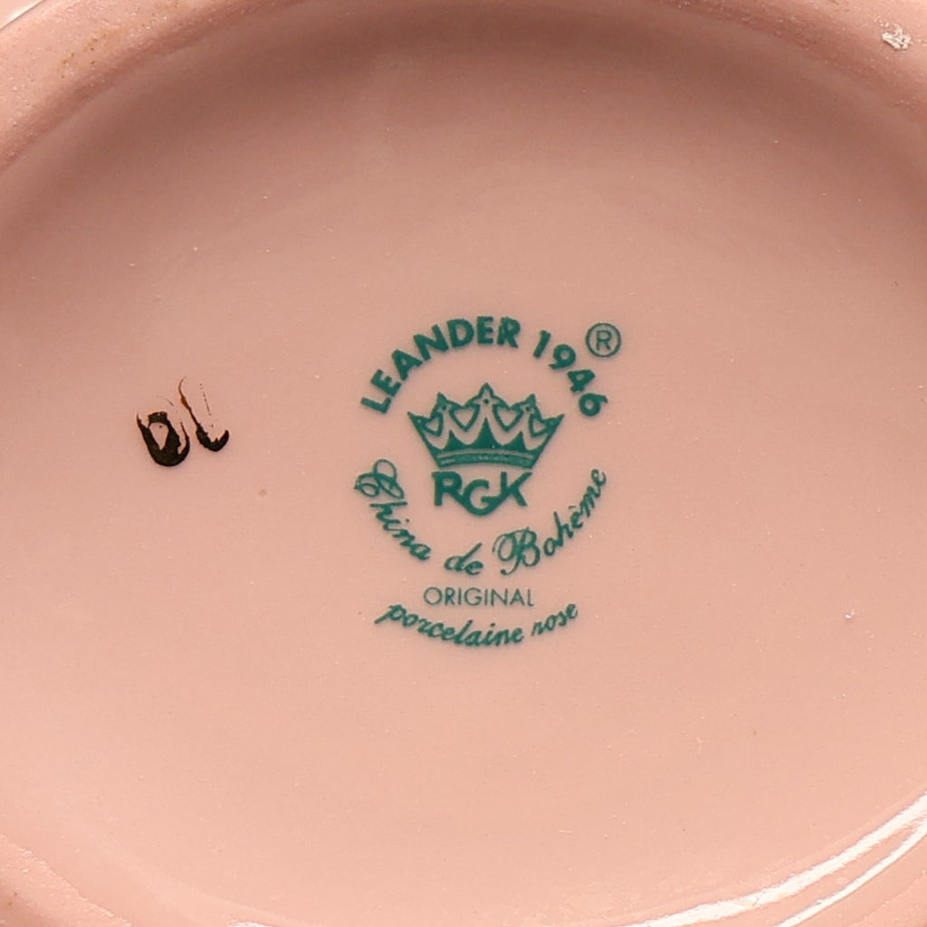 Leander 1946 China de Boheme Pink Porcelain Basket