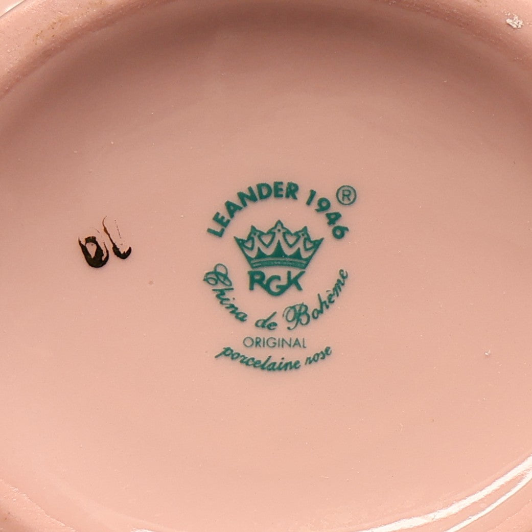 Leander 1946 China de Boheme Pink Porcelain Basket