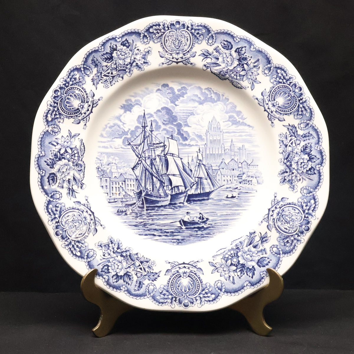 Historical Ports of England Dinner Plate