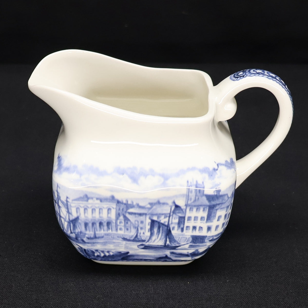 Historical Ports of England Covered Sugar Bowl and Creamer