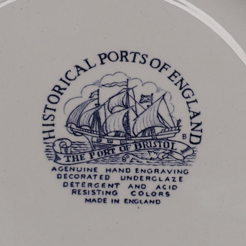 Historical Ports of England Dinner Plate