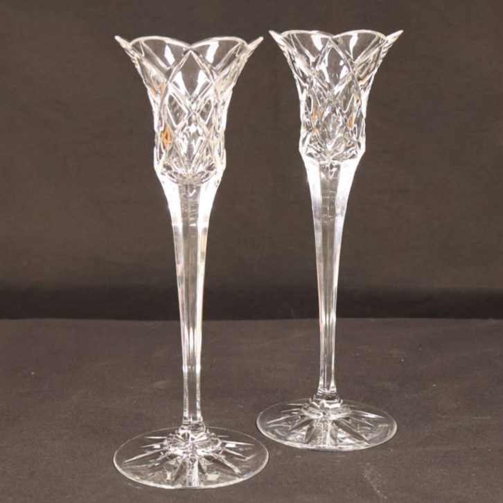 Mikasa Jubilee Clear Cut Crystal Candlestick