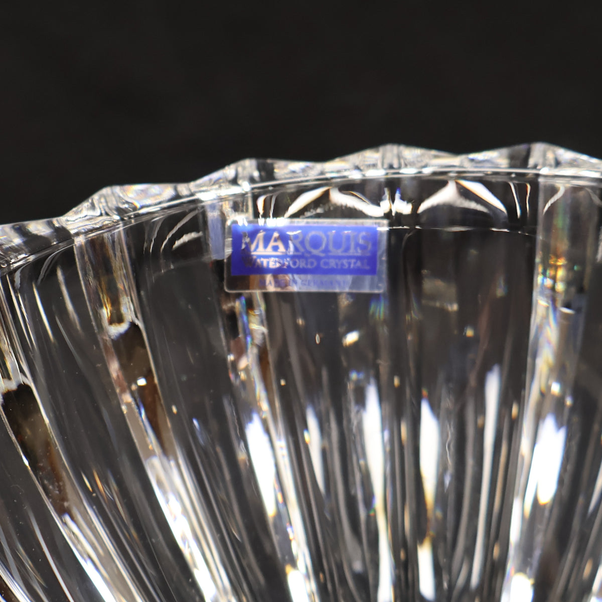 Marquis by Waterford Omnia Crystal Ribbed Bowl