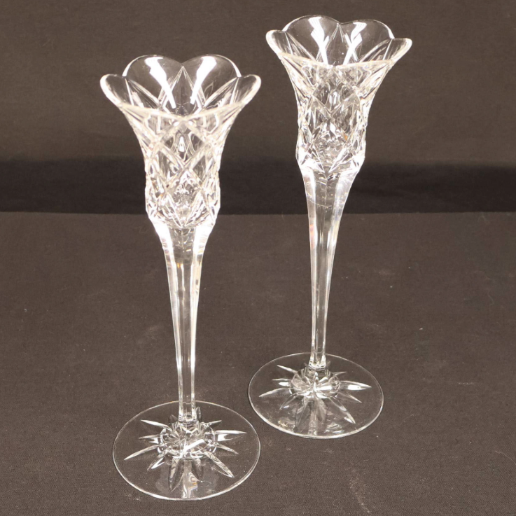 Mikasa Jubilee Clear Cut Crystal Candlestick